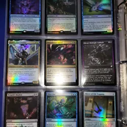 10 Pages of FOILS Cards Collection in Binder with an extra 1000 Bulk MTG Lot - Image 2