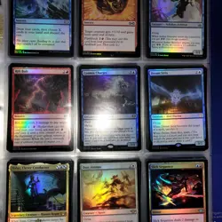 10 Pages of FOILS Cards Collection in Binder with an extra 1000 Bulk MTG Lot - Image 3