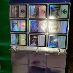 10 Pages of FOILS Cards Collection in Binder with an extra 1000 Bulk MTG Lot - Image 4
