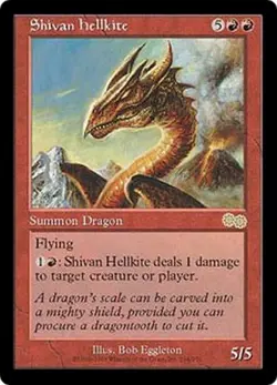 MRM ENGLISH Shivan hellkite - Escouflenfer Shivan MTG Magic USG - Image 1