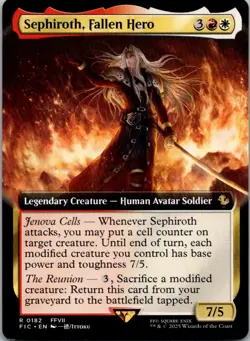 Sephiroth, Fallen Hero (Extended Art) R Commander: FINAL FANTASY 182 NM - Image 1