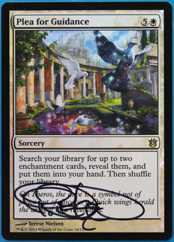 Plea for Guidance FOIL Born of the Gods NM Rare SIGNED CARD (505090) ABUGames - Image 1