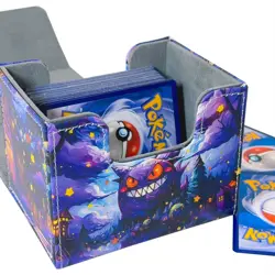 Gengar Themed PU Leather Deck Box - Holds 100+ Cards | MTG, Pokemon, Yu-Gi-Oh! - Image 4