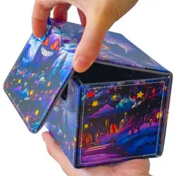 Gengar Themed PU Leather Deck Box - Holds 100+ Cards | MTG, Pokemon, Yu-Gi-Oh! - Image 5