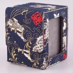 Premium Koi Fish Pattern 100+ Card Deck Box for MTG, TCG, CCG - Image 1