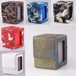 Premium Koi Fish Pattern 100+ Card Deck Box for MTG, TCG, CCG - Image 3