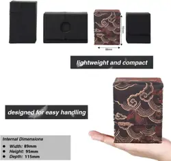 Premium Koi Fish Pattern 100+ Card Deck Box for MTG, TCG, CCG - Image 5