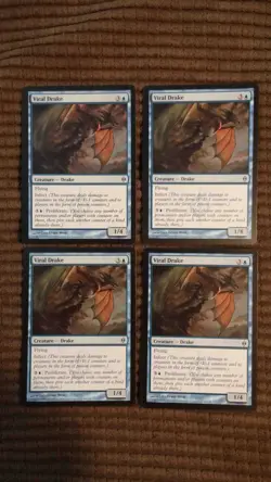 Magic: the Gathering / MtG Viral Drake x4 New Phyrexia - Image 1