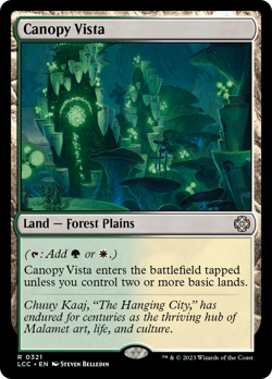 Canopy Vista #321 | Near Mint | The Lost Caverns of Ixalan Commander Magic MTG - Image 1
