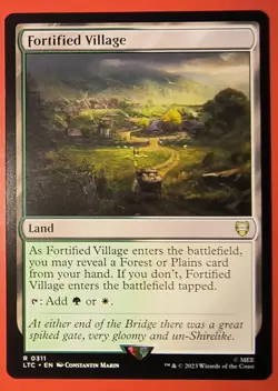 MTG, MAGIC: FORTIFIED VILLAGE, LTC, RARE #0311 , REGULAR FINISH - Image 1