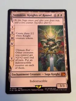 1x Summon: Knights of Round - Final Fantasy - Regular - Mythic Rare - Pack Fresh - Image 1