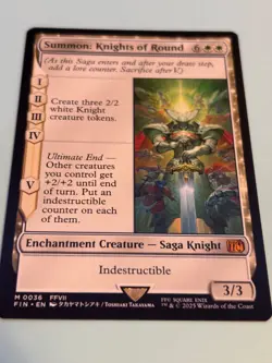 1x Summon: Knights of Round - Final Fantasy - Regular - Mythic Rare - Pack Fresh - Image 2