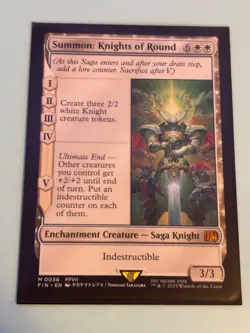1x Summon: Knights of Round - Final Fantasy - Regular - Mythic Rare - Pack Fresh - Image 4