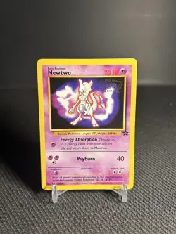 Pokemon TCG Mewtwo (Movie Promo) 3 Wotc Promo Regular MP - Image 1