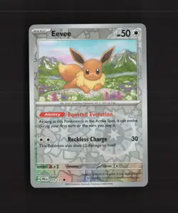 Eevee 074/131 Prismatic Evolutions Reverse Holo Common Pokemon Card NM - Image 1