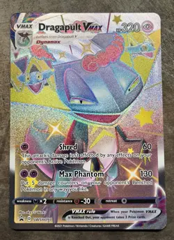 Pokemon TCG - JUMBO Dragapult VMAX SWSH097 Black Star Promo - Image 1