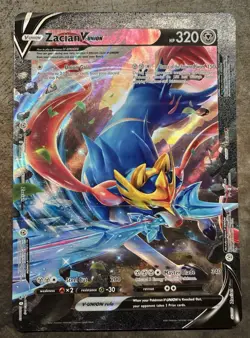 Pokemon TCG JUMBO Zacian V Union Oversized Card SWSH165 Black Star Promo - Image 1