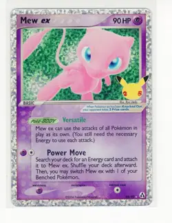 ENGLISH Mew ex Celebrations Classic Collection Pokemon Card (LB3x12) - Image 1