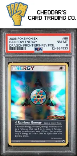 2006 Pokemon Ex Dragon Frontiers Rainbow Energy-Rev.Foil #88 PSA 8 - Image 1