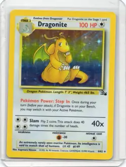 Pokemon Card - Dragonite Holo - 4/62 - Fossil - 1999 - Image 1