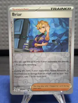 Pokemon TCG Briar Reverse Holo SV Prismatic Evolutions 100/131 Card - Image 1
