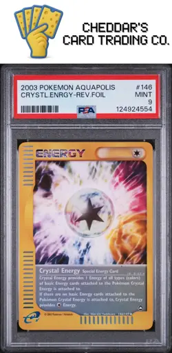 2003 Pokemon Aquapolis Crystl.Enrgy-Rev.Foil #146 PSA 9 (New Cert!) - Image 1