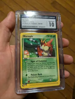 (POP 20) CGC 10 GEM MINT EX Ruby & Sapphire Wurmple 78/109 Pokemon Card - Image 2
