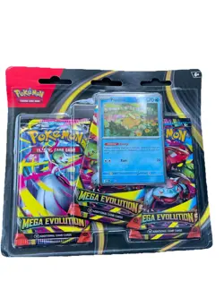 Lot Of 2 Pokemon TCG Mega Evolution 3 Pack Booster Blister Golduck Psyduck - Image 2