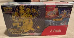 Pokemon Scarlet and Violet Surging Sparks ETB & Booster Bundle (Costco 2-pack) - Image 1