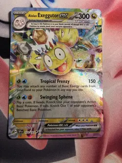 Pokemon Tcg Alolan Exeggutor Ex Surging Sparks 133/191 Ultra Rare Near Mint - Image 2