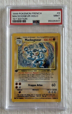 Mackogneur - 1999 French Base Set First Edition Holo (8/102) - PSA9 Mint Pokemon - Image 1