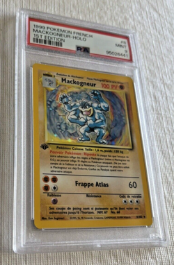 Mackogneur - 1999 French Base Set First Edition Holo (8/102) - PSA9 Mint Pokemon - Image 4