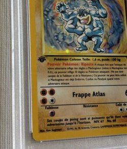 Mackogneur - 1999 French Base Set First Edition Holo (8/102) - PSA9 Mint Pokemon - Image 5