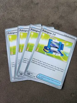 4x Pokegear 3.0 - 186/198 - x4 Playset Trainer Pokemon Scarlet & Violet Base - Image 1