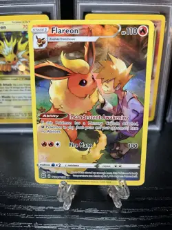 Pokemon TCG Flareon Holo Card TG01/TG30 Brilliant Stars Trainer Gallery - Image 1