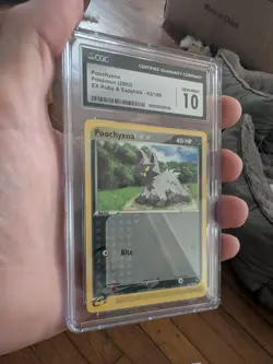 (POP 23) CGC 10 GEM MINT Poochyena EX Ruby & Sapphire 63/109 Pokemon 2003 Card - Image 1