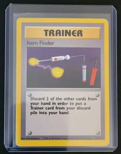 ITEM FINDER 74/102 - BASE Set - UNLIMITED VINTAGE WOTC POKEMON CARD #1 🔥🔥 - Image 1