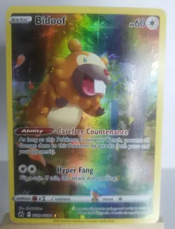 Bidoof Holo Ultra Rare Full Art Pokemon Crown Zenith Card English - Image 1