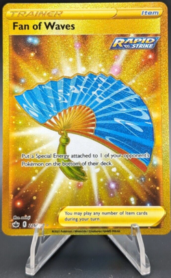 Pokemon Fan of Waves Gold Secret Rare 226/198 Sword & Shield - Chilling Reign NM - Image 1