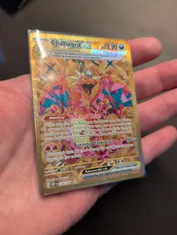 2023 Pokemon SV03: Obsidian Flames Charizard Ex 228/197 Hyper Rare Gold - Image 2