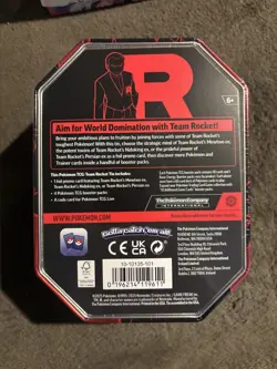 Pokemon Destined Rivals Team Rocket Mewtwo Ex Tin | Brand New ✅ - Image 2