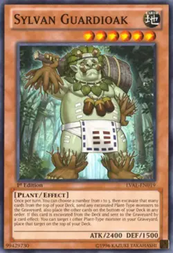 Sylvan Guardioak - LVAL-EN019 - Common - Unlimited Edition - Moderately Played - Image 1