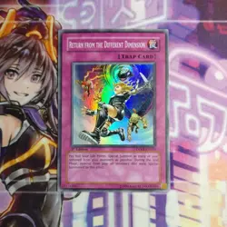 1X RETURN FROM THE DIFFERENT DIMENSION DPKB-EN038 1ST SUPER NEAR MINT YUGIOH - Image 1