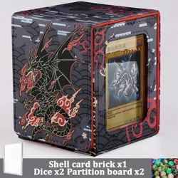 Inferno Dragon Leather Deck Box 100+ Sleeved Yugioh Cards - Image 2