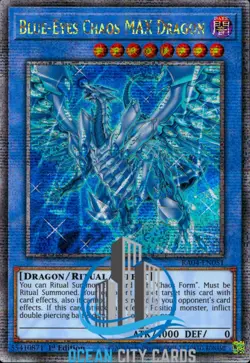 Yugioh RA04-EN051 Blue-Eyes Chaos MAX Dragon Quarter Century Secret Rare 1st ed - Image 1