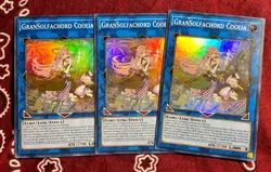 Yu-Gi-Oh! -3x GranSolfachord Coolia 1st Edition Super Rare CYAC-EN049 NM - Image 1