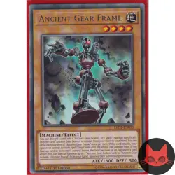 Yugioh Ancient Gear Frame LED2-EN030 Rare 1st Edition NM - Image 1