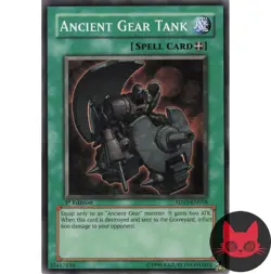 Yugioh Ancient Gear Tank SD10-EN018 Common 1st Edition NM - Image 1