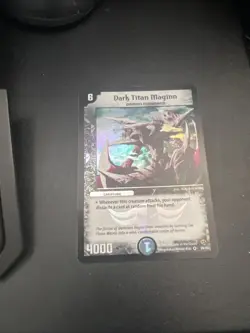 2004 Duel Masters Trading Card DM-02 Dark Titan Maginn #26/55 Rare Holo Foil - Image 1