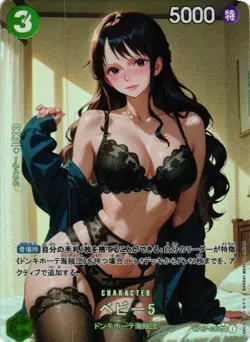 BABY 5 ONE PIECE Holographic Custom Art Goddess Story Anime Collectible Card - Image 1